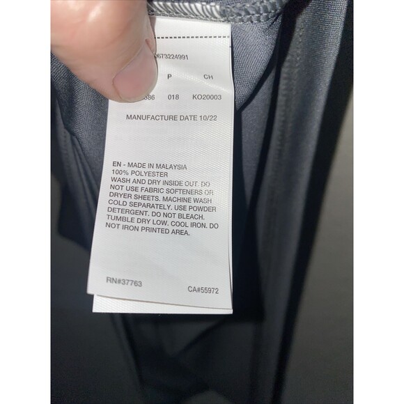 Nike Swim Shirt UPF40 Men Hydroguard Activewear Dri Fit S Gray rash guard - Picture 7 of 8